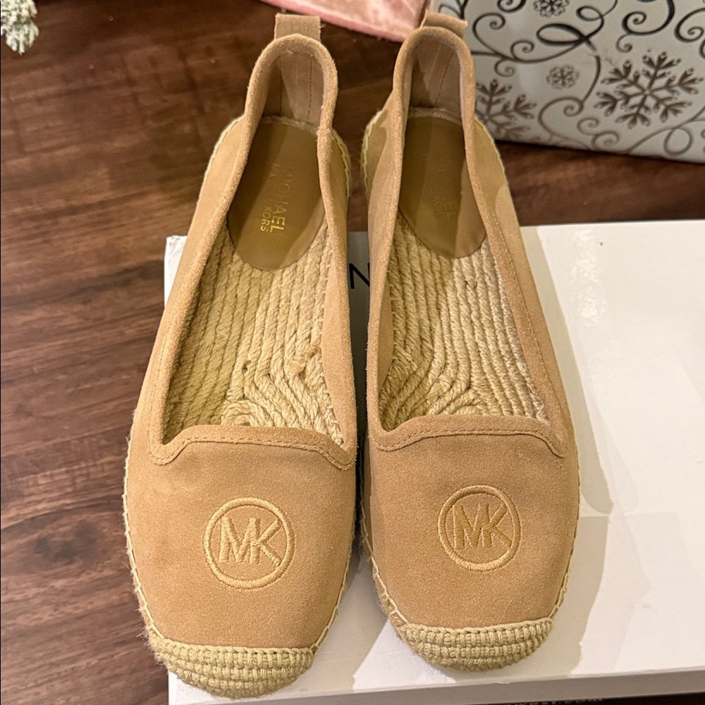 Michael Kors Camel Espadrille Flats
